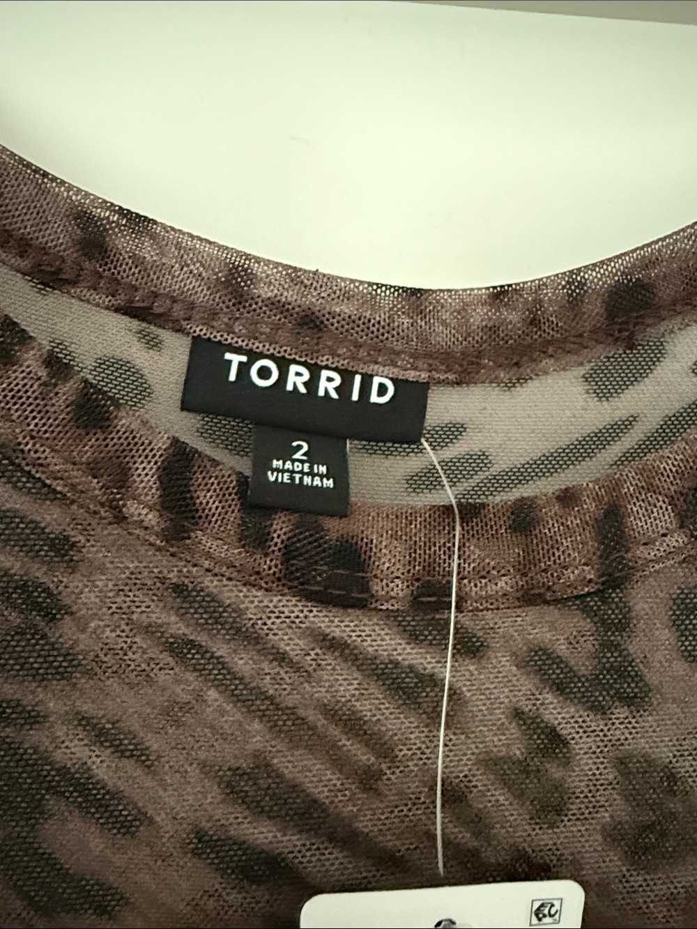 Torrid. 2X. NWT.  Brown Leopard-Print Sheer Maxi Dress - Picture 3 of 9